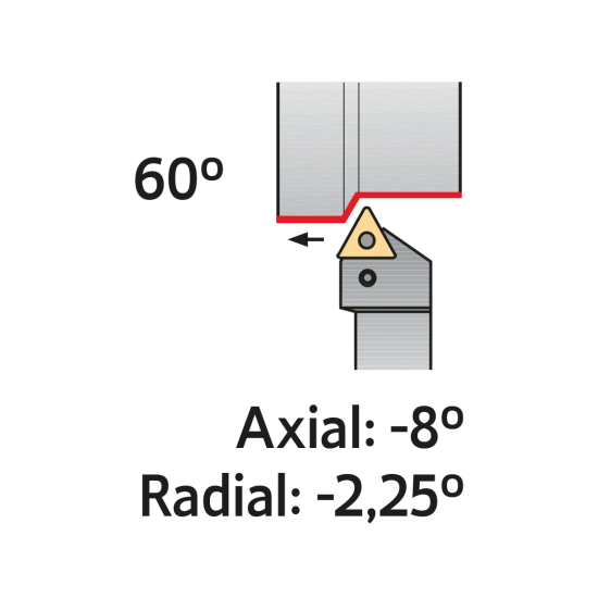 TOOLHOLDER PTTN L 2525 M16