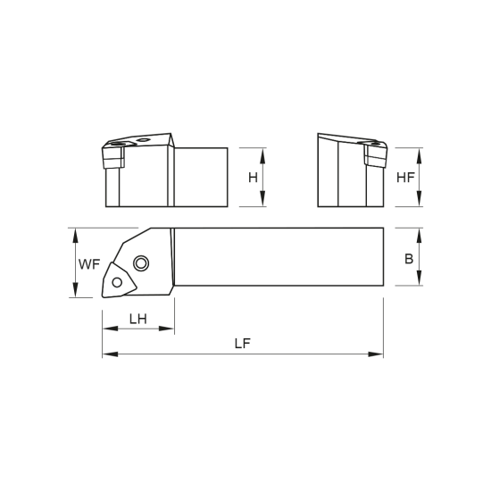 TOOLHOLDER PWLN L 3232 P08 - DRW