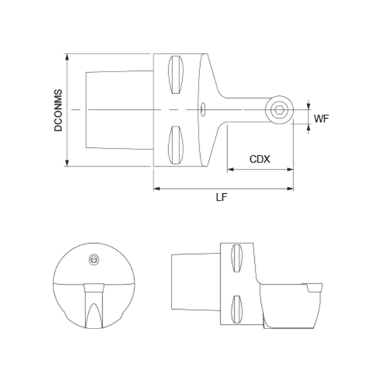 TOOLHOLDER SRDC N 1010 E06 - DRW