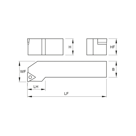 TOOLHOLDER STFC R 1010 E09 - DRW