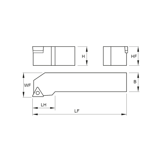 TOOLHOLDER STJC R 1010 E09 - DRW