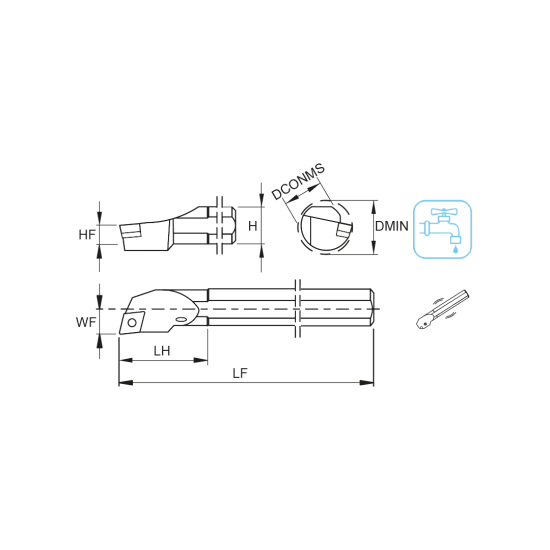 TOOLHOLDER E08K SCLC R 06 - DRW