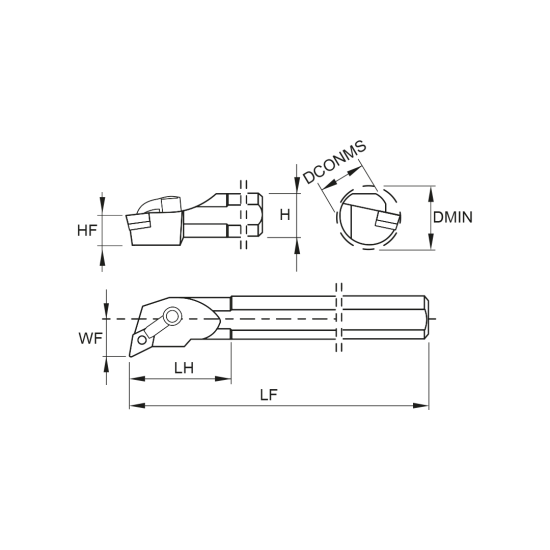 TOOLHOLDER S32U MDUN R 15-K - DRW