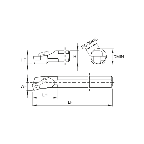 TOOLHOLDER S40V MSKN L 12-K - DRW