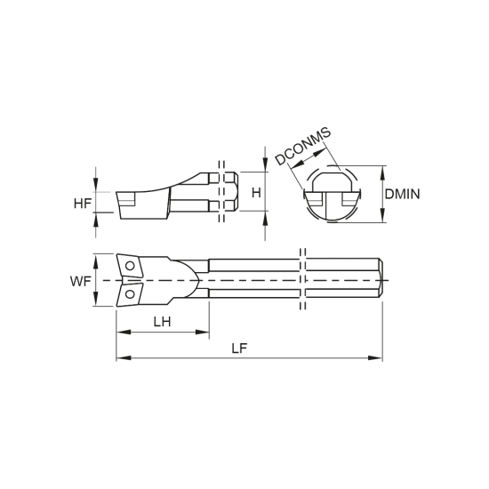 TOOLHOLDER S50W SCLC N 12 - DRW