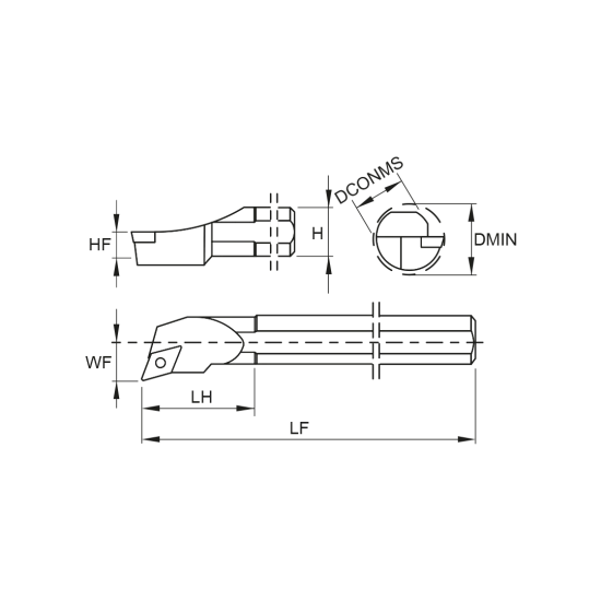 TOOLHOLDER S10M SDQC L 07 - DRW