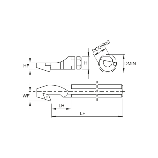 TOOLHOLDER S32U SDUC L 11-BT - DRW