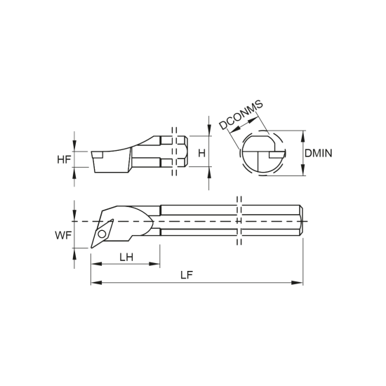 TOOLHOLDER S20S SVQC L 11 - DRW