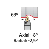 TOOLHOLDER PDNN R 2525 M15